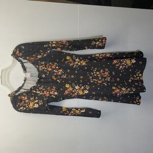 Juniors No Boundaries Long Sleeve Floral DressSize XL (15-17)